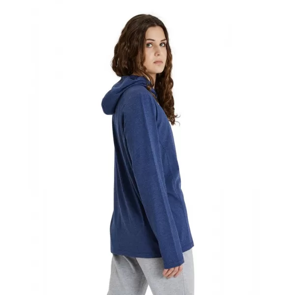 TEAM HOODED LONG SLEEVE T-SHIRT NAVY 