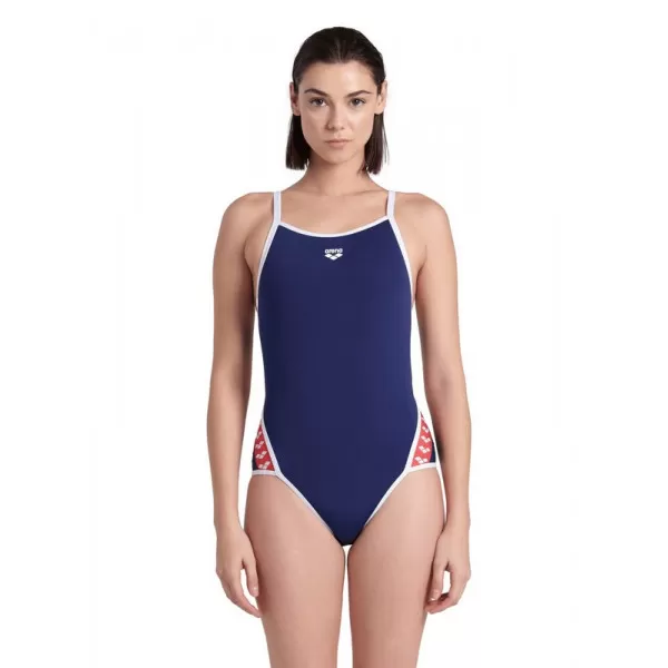 WOMENS ARENA ICONS SUPER FLY BACK SOLID NAVY-WHITE-RED MULTI 
