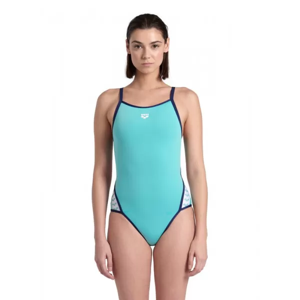 WOMENS ARENA ICONS SUPER FLY BACK SOLID WATER-NAVY 