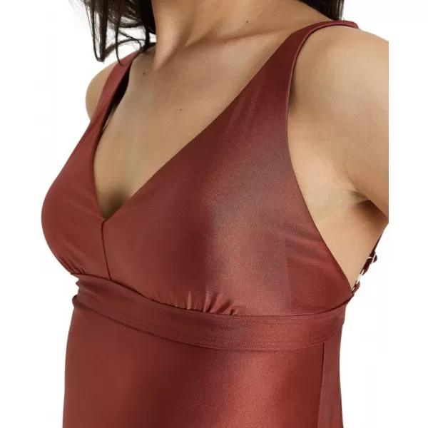 W GLITTER TRIANGLE TANKINI BURNT 
