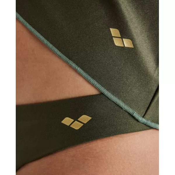 W GLITTER TRIANGLE TANKINI DARK OLIVE 