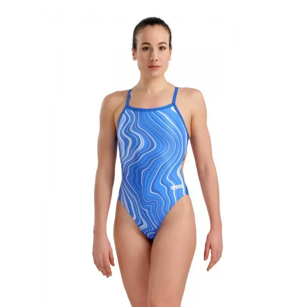 WOMENS SWIMSUIT CHALLENGE BACK MARBLED ROYAL ŽENSKI KUPAĆI KOSTIM 