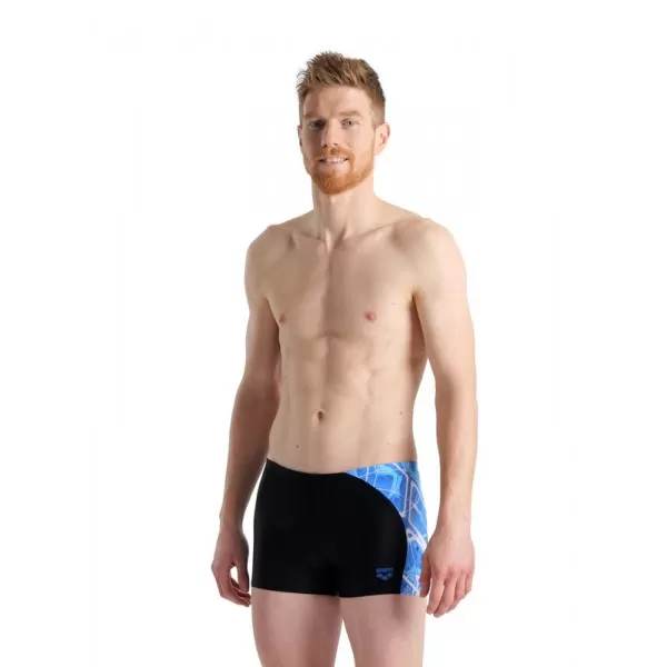 M SWIM SHORT PLACEMENT BLACK 