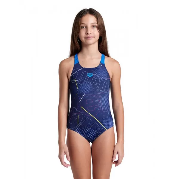 GIRL S ARENA GALACTIC SWIMSUIT SWIM PRO NAVY-BLUE RIVER 