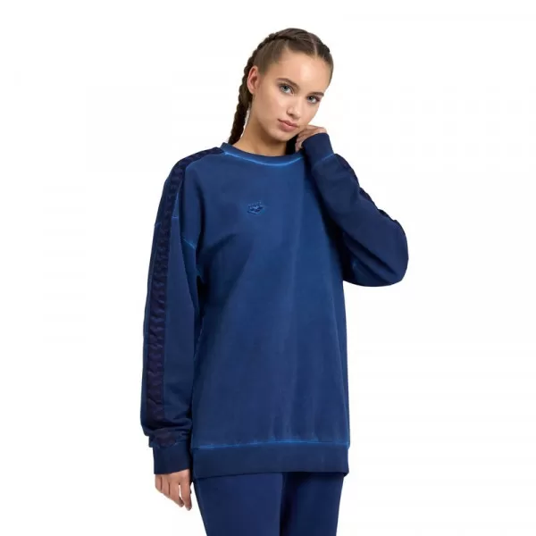 ARENA ICONS SWEAT OVERSIZE NAVY DELAVE-NAVY-WHITE 