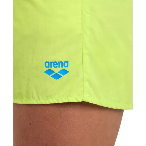 MENS ARENA PRO FILE BEACH SHORT SOFT GREEN-NEON BLUE 