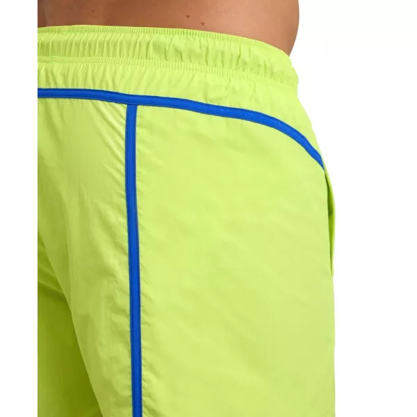 MENS ARENA PRO FILE BEACH SHORT SOFT GREEN-NEON BLUE 