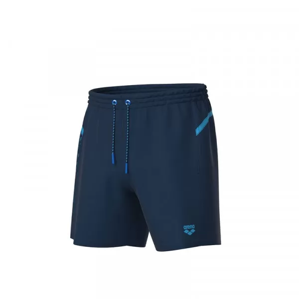 M ARENA PRO_FILE BEACH BOXER LOGO NAVY-TURQUOISE 