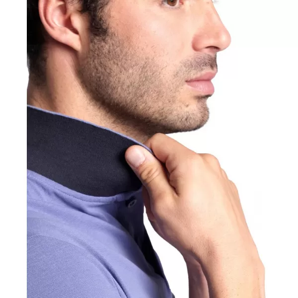 M POLOSHIRT SOLID COTTON PIQUET PURPLE 