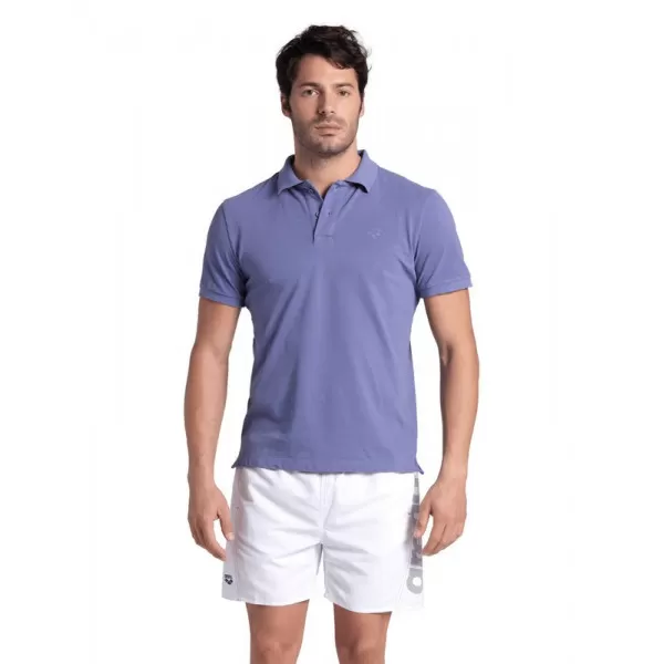 M POLOSHIRT SOLID COTTON PIQUET PURPLE 