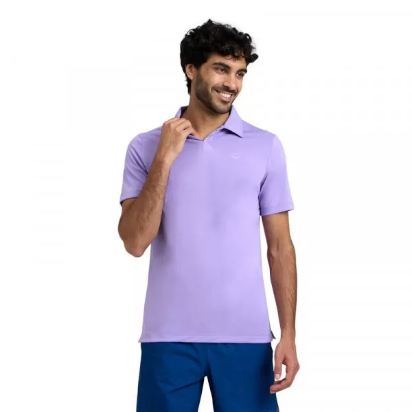 M POLOSHIRT SOLID LAVANDA-DARK LAVANDA 