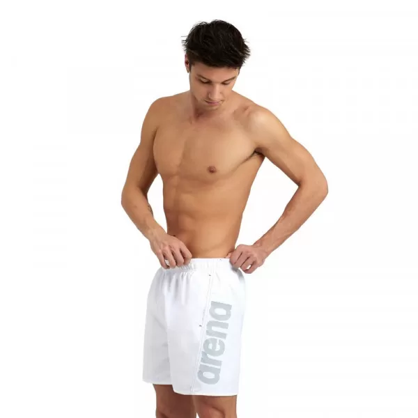 FUNDAMENTALS ARENA LOGO BOXER WHITE/NAVY 