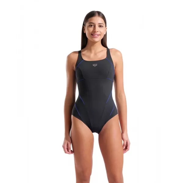W JEWEL ONE PIECE NIGHT GREY-BRIGHT BLUE 