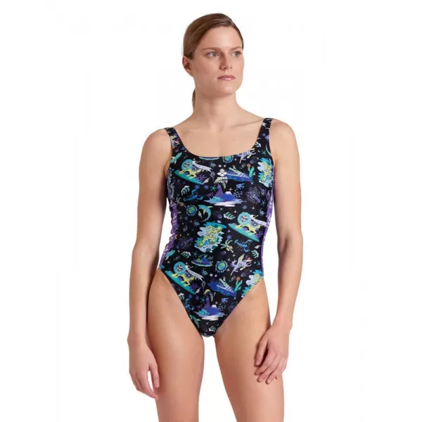 W ARENA FUN PLANET SWIMSUIT U BACK 