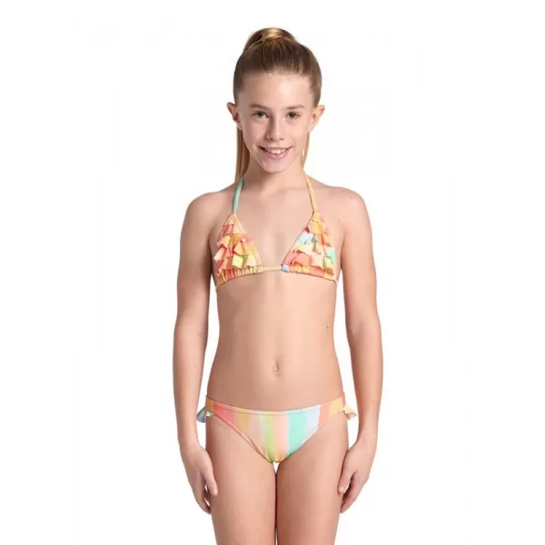 GIRLS' ARENA WATER PRINT BIKINI TRI 