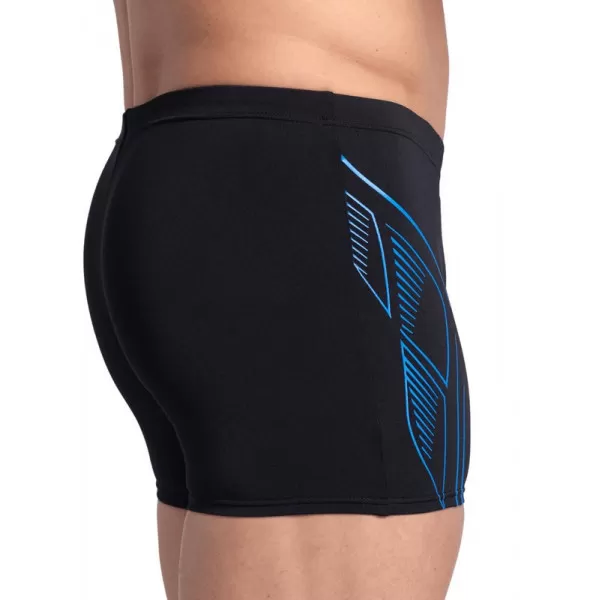 MENS ARENA REFLECTING SWIM SHORT BLACK 