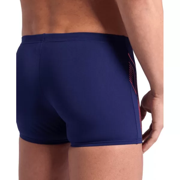 MENS ARENA REFLECTING SWIM SHORT NAVY 