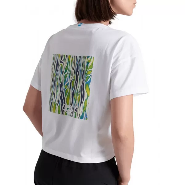 W ARENA CROP TEE PRINTED WHITE 