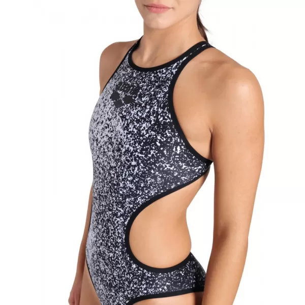 W ARENA ONE PAINTS SWIMSUIT TECH BACK BLACK 