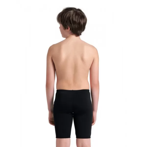 BOYS ARENA LOGO GRAPHIC SWIM JAMMER BLACK-SOFT GREEN MULTI 