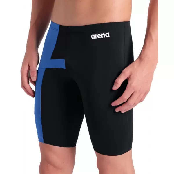 MENS ARENA DIAMOND SWIM JAMMER BLACK-ROYAL 