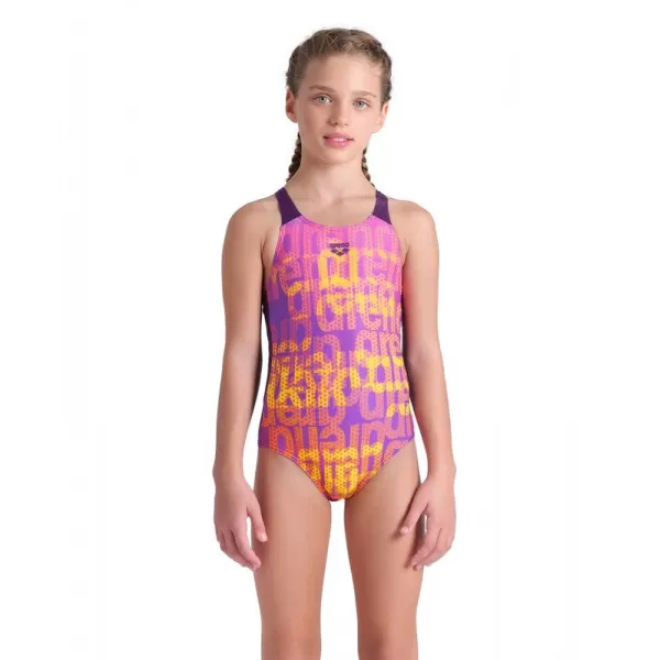 GIRL'S ARENA MULTI COLOURS SWIMSUIT V BA 