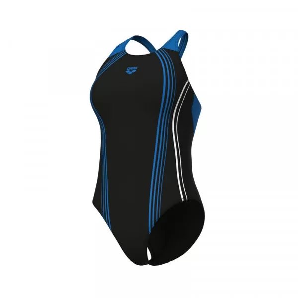 W ARENA CLEAR LINES SWIMSUIT V B BLC 