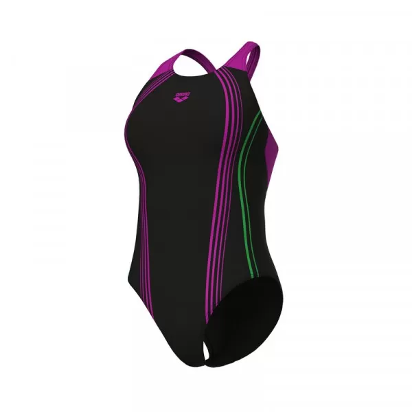 W ARENA CLEAR LINES SWIMSUIT V BACK 