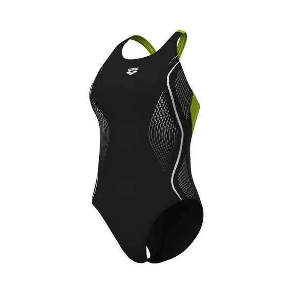 W ARENA GRID SWIMSUIT V BACK GRAPH B 