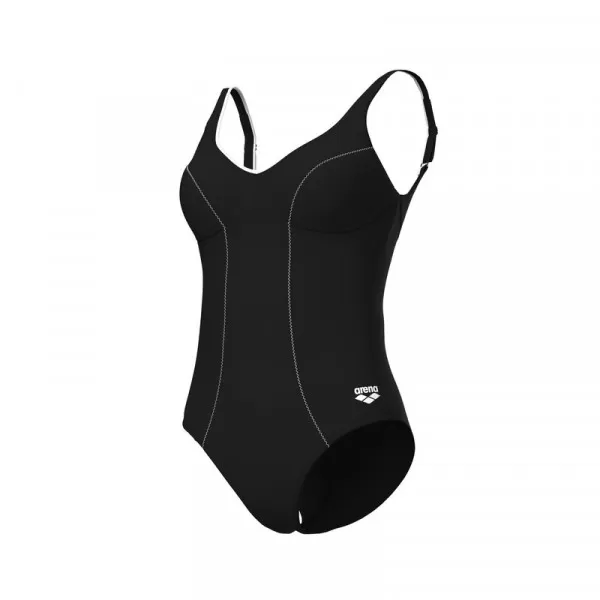 W ARENA CLIP BACK SWIMSUIT SOLID B 