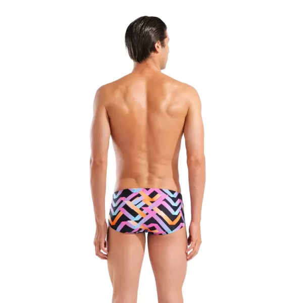 M ARENA TEXTURE SWIM LOW WAIST SHORT NAVY MULTI 