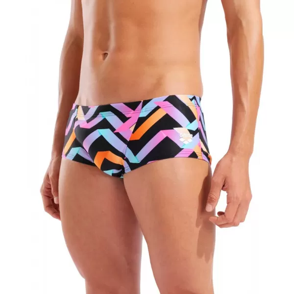 M ARENA TEXTURE SWIM LOW WAIST SHORT NAVY MULTI 