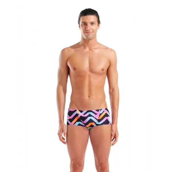 M ARENA TEXTURE SWIM LOW WAIST SHORT NAVY MULTI 