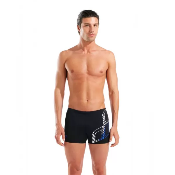 M ARENA GRAPHIC SWIM SHORT BLACK-ROYAL 