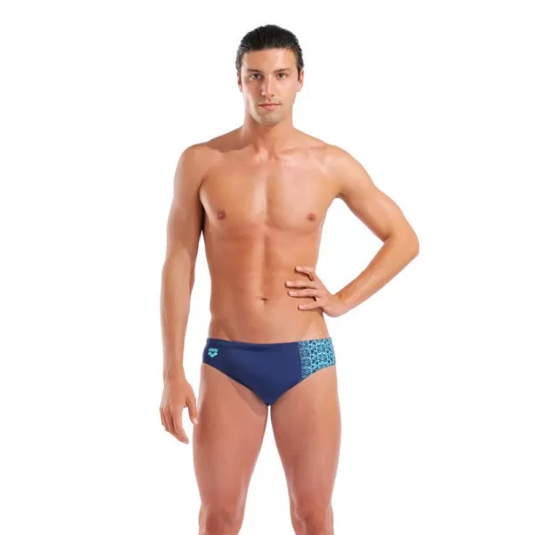 M ARENA LOGO SWIM BRIEFS NAVY-WATER 