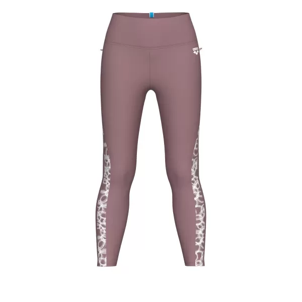 W ARENA SWIM LONG TIGHT ALL SATIN PINK-WHITE 