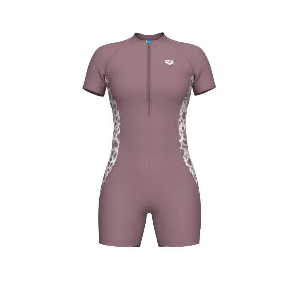 W ARENA S/S SLIMKINI SATIN PINK-WHITE 