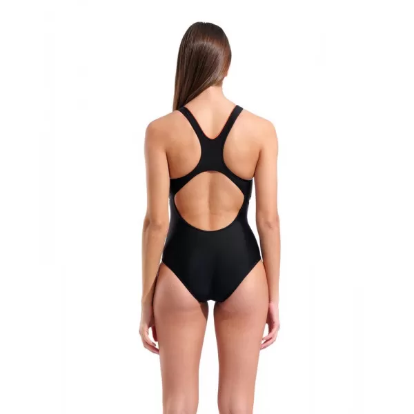 W ARENA ELASTIC SWIMSUIT SWIM BLACK-CALYPSO CORAL 