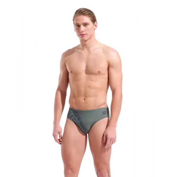 M ARENA PLAYFUL SWIM BRIEFS SAGE-NAVY 