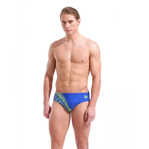 M ARENA PLAYFUL SWIM BRIEFS ROYAL-ARTIC LIME 