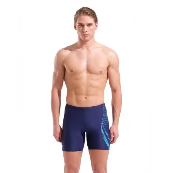 M ARENA PATH SWIM MID JAMMER NAVY-TURQUOISE 