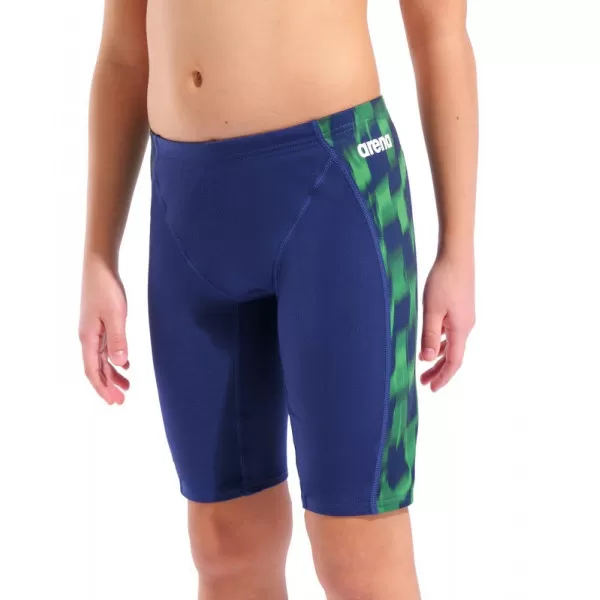 B ARENA WAVE SWIM JAMMER NAVY-TEAM BLUE GREEN 