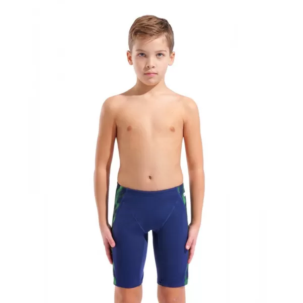 B ARENA WAVE SWIM JAMMER NAVY-TEAM BLUE GREEN 