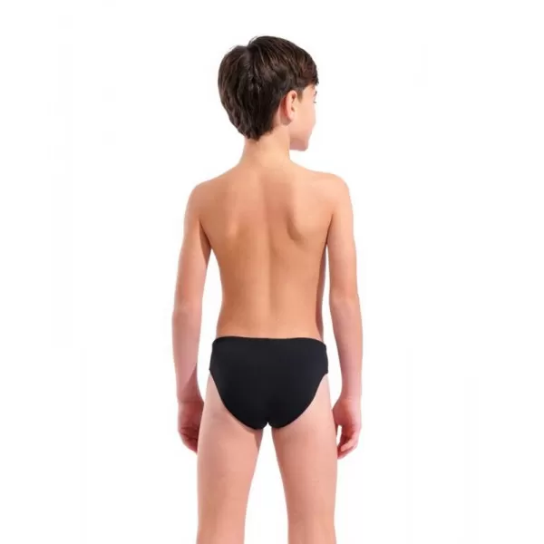 B ARENA BOLD SWIM BRIEFS BLACK-TURQUOISE 