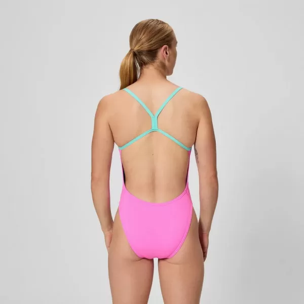SPEEDO FL SOLID V-BACK 2.0 LTPNK 