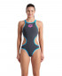 W ARENA ONE BIG LOGO ONE PIECE ASPHALT TURQUOISE 
