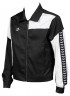 DENIM JACKET BLACK-WHITE 