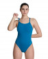 WOMENS TEAM SWIMSUIT CHALLENGE SOLID 600-BLUE COSMO 