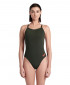 WOMENS TEAM SWIMSUIT CHALLENGE SOLID DARK SAGE 