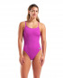 W TEAM SWIMSUIT CHALLENGE SOLID VERY FUCHSIA-TEAM GREEN 